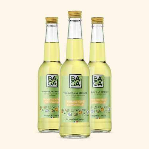 Boisson au CBD Pomme-Kiwi &...